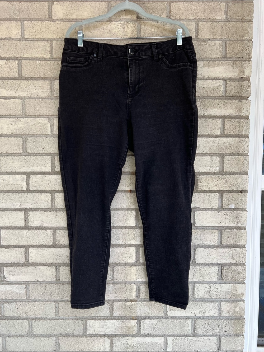 d.jeans Black Skinny Jeans 16W Stretch REPREVE Denim